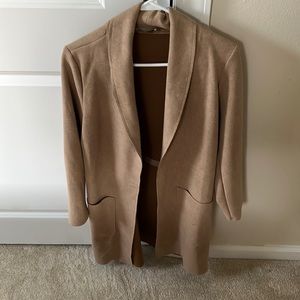 Suede textured cardigan/coat